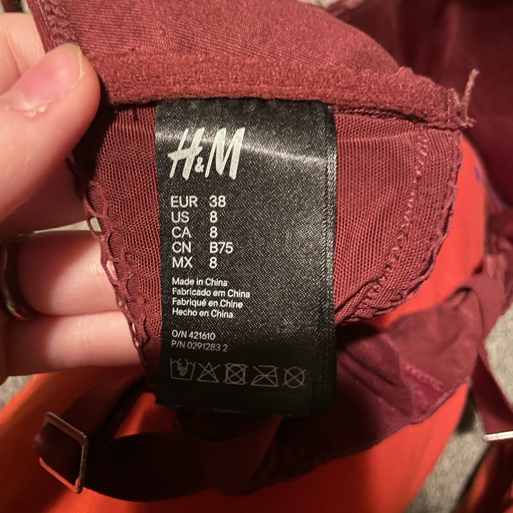 H&M Burgundy and Red Garment